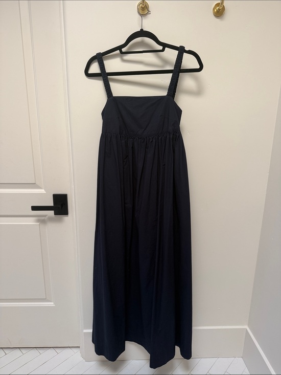 Mikoh Dresses & Skirts - Mikoh Navy Square-Neck Maxi with Ruched Straps